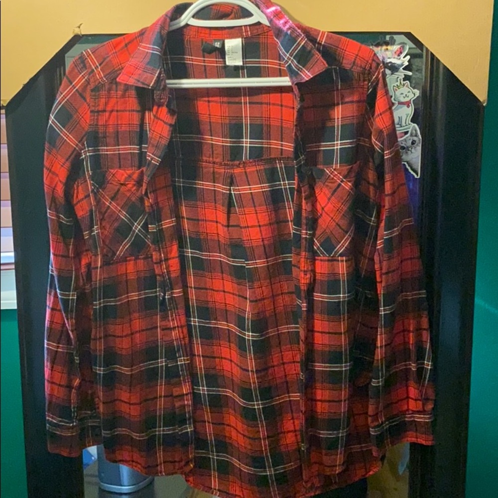 3/$20 💝 Red and black flannel